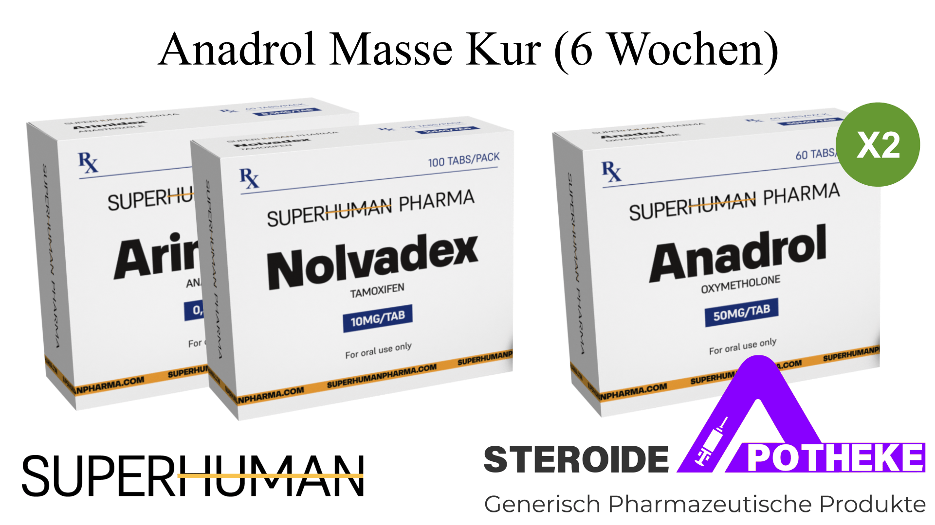 Muskelaufbau mit Anadrol (6 Wochen)