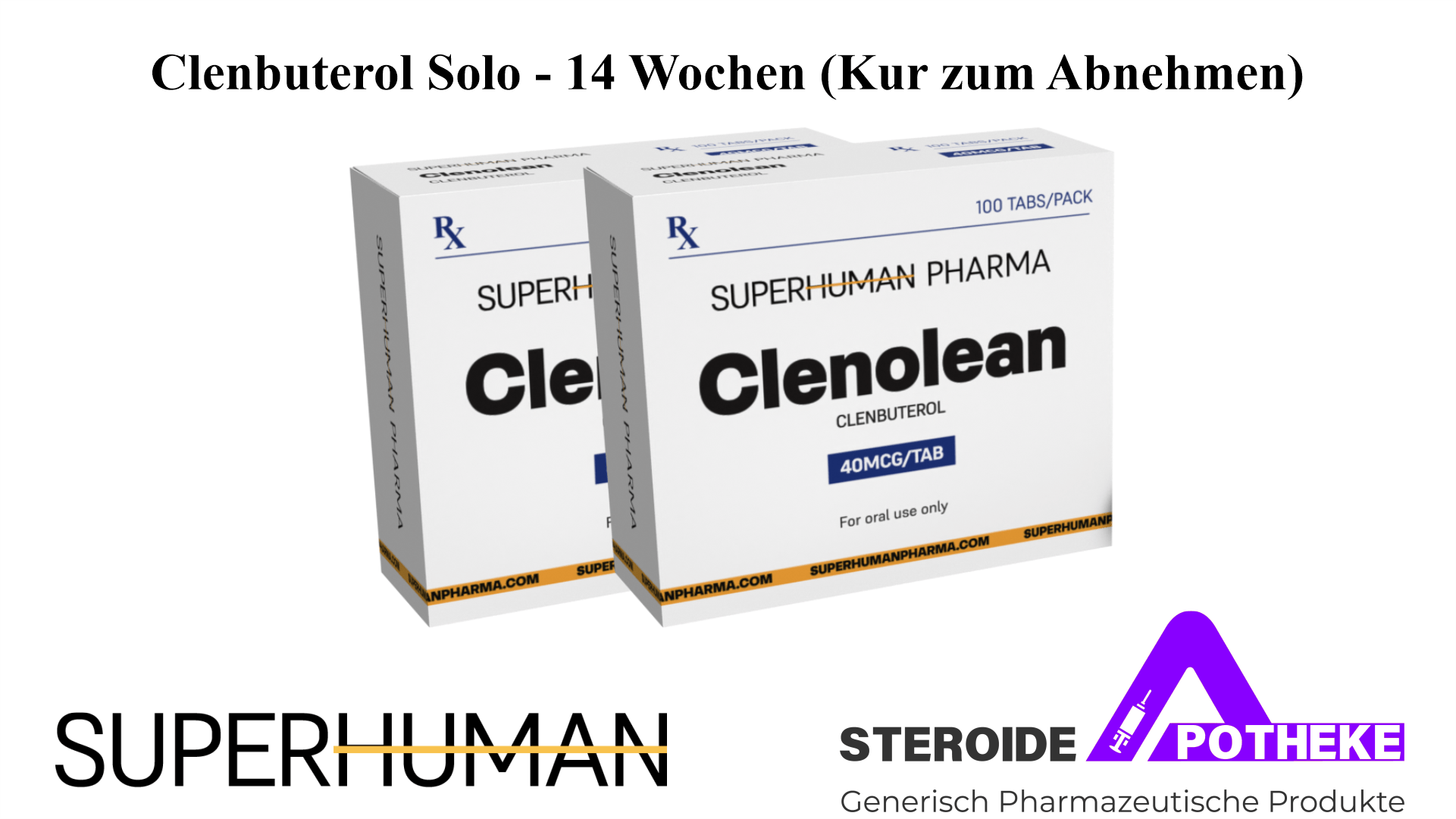 Clenbuterol Solo - 14-Wochen-Kur für Gewichtsverlust und Fettverbrennung