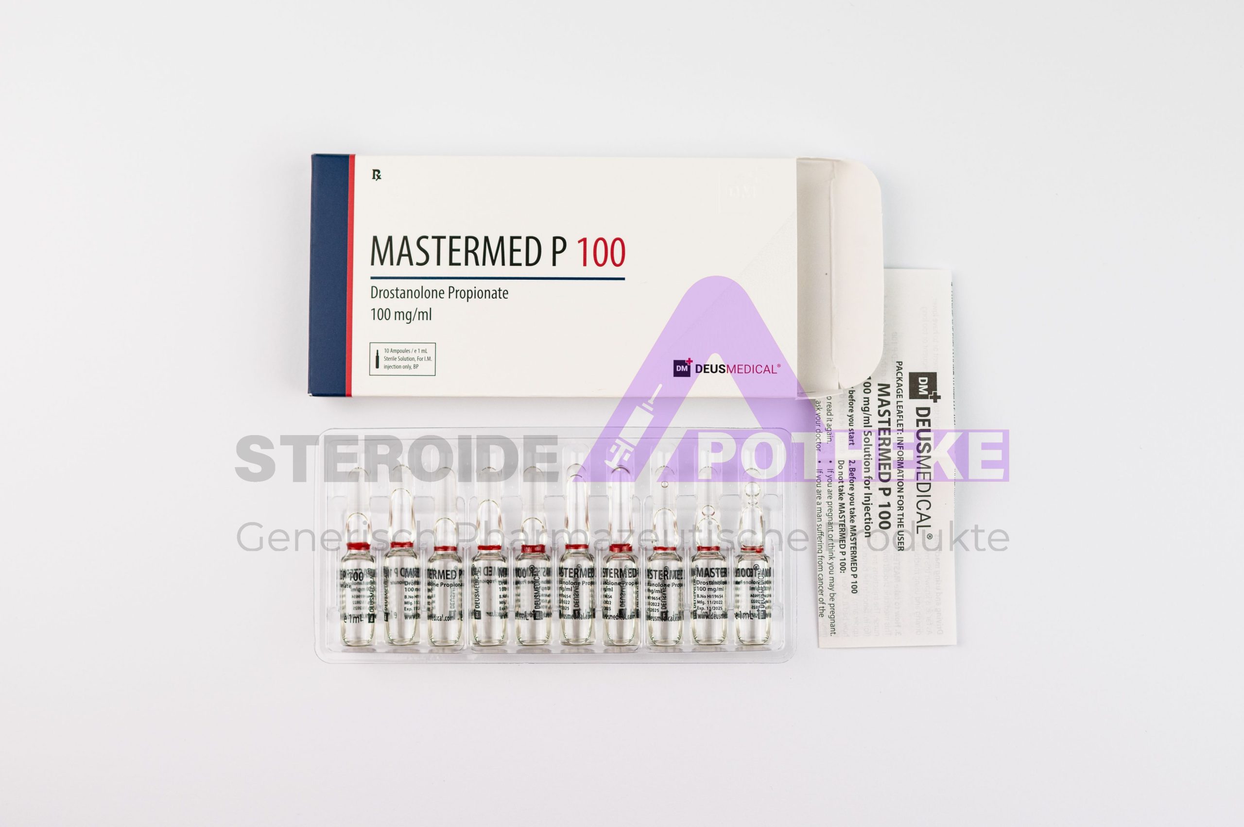 MASTERMED P 100 (Drostanolon PropionaT) DeusMedical 10ml (100mg/ml)