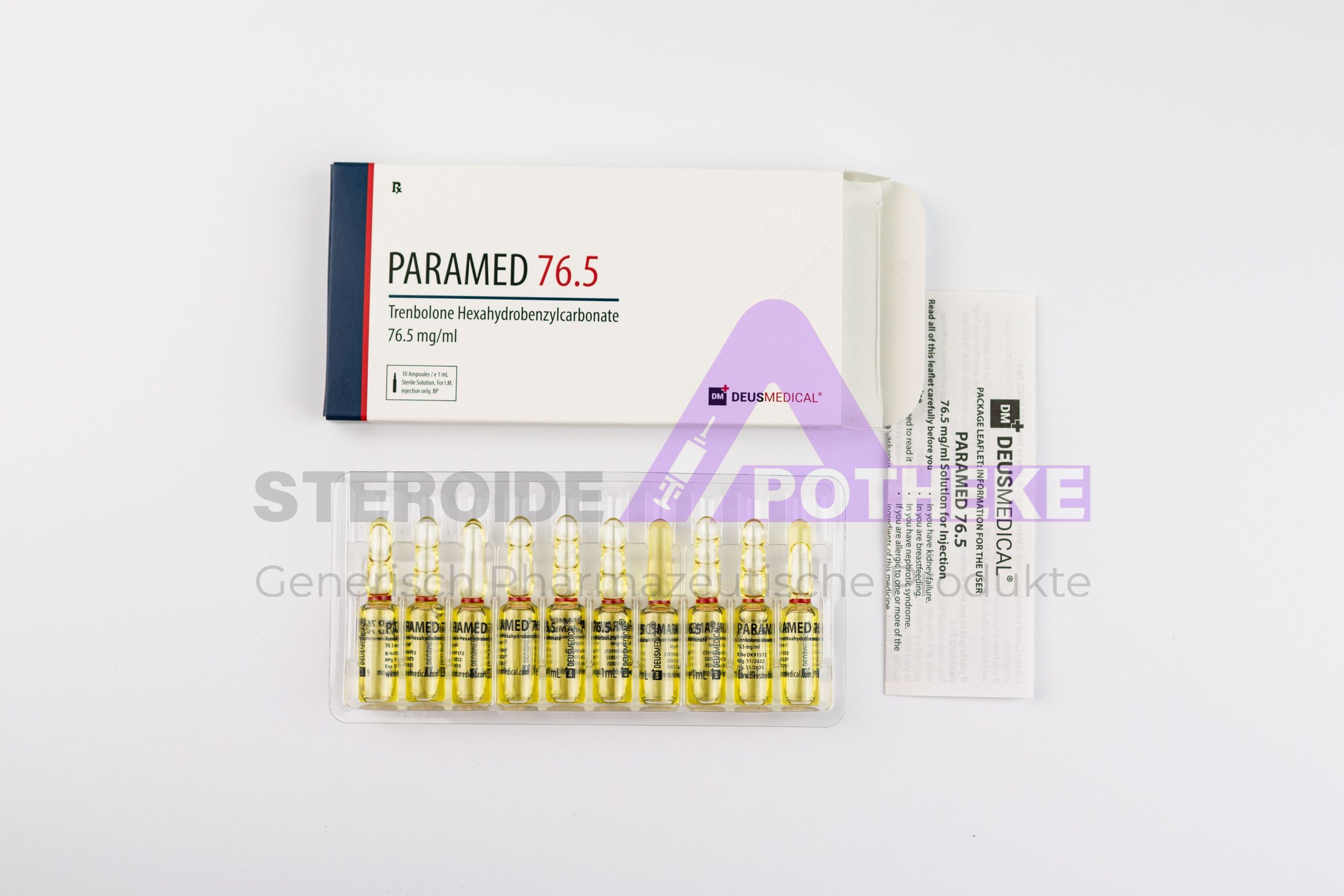 PARAMED 76.5 (Trenbolonhexahydrobenzylcarbonat) 10ml Flasche von Deus Medical