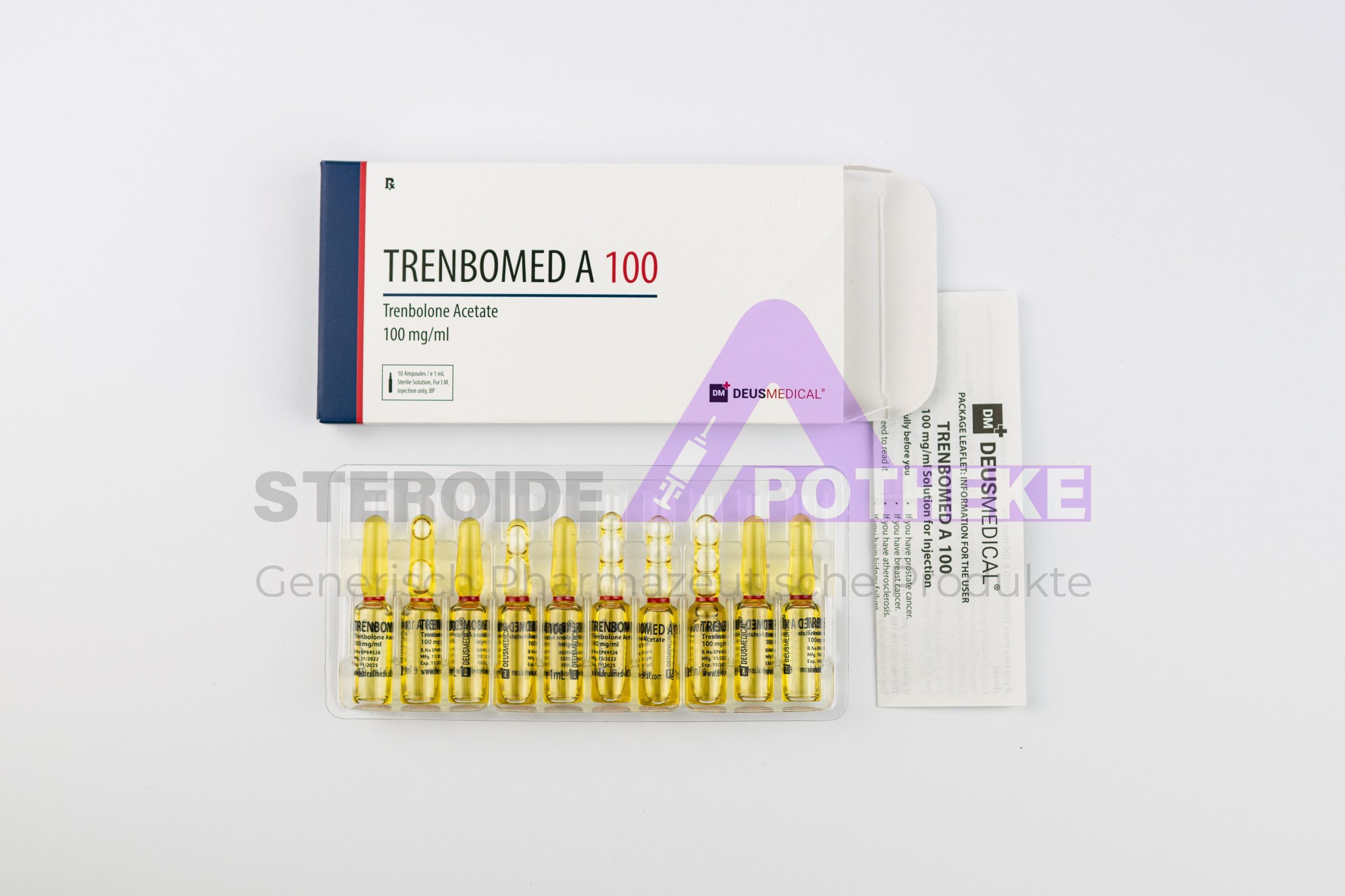 TRENBOMED A 100 (Trenbolon Acetat) 10ml Flasche von Deus Medical