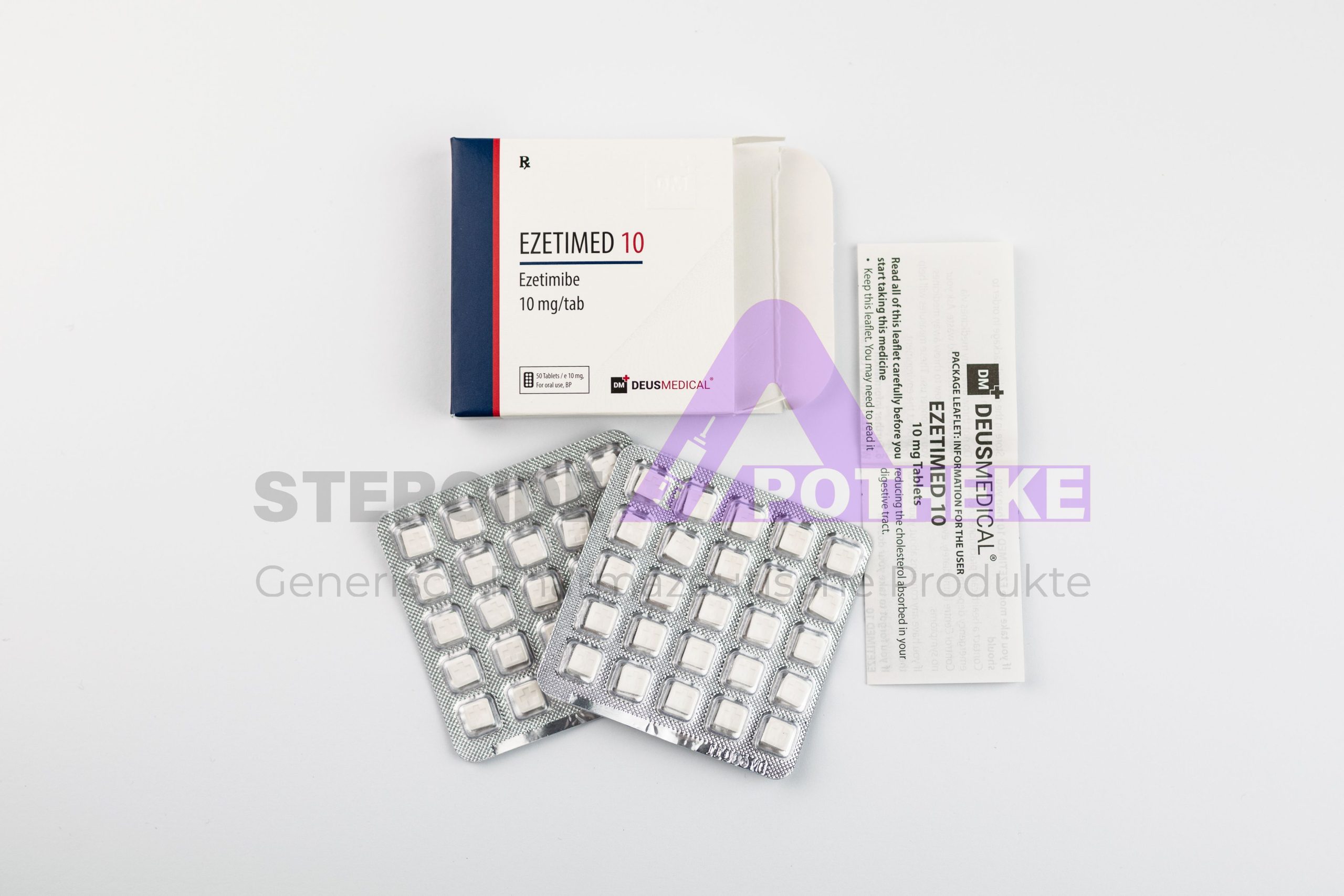 EZETIMED 10mg (Ezetimibe) Tabletten von Deus Medical, zur Senkung des Cholesterinspiegels