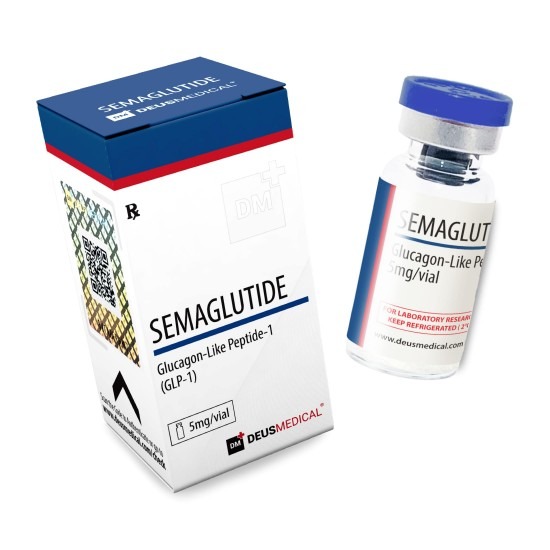 "Semaglutide von Deus Medical – 5 mg pro Fläschchen, ein Medikament zur Unterstützung bei der Gewichtsreduktion und zur Regulierung des Blutzuckerspiegels, häufig bei Typ-2-Diabetes und diätbegleitenden Programmen verwendet