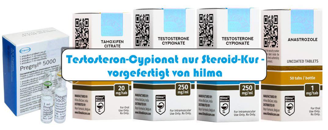 Vorgefertigte Steroid-Kur nur mit Testosteron-Cypionat von Hilma