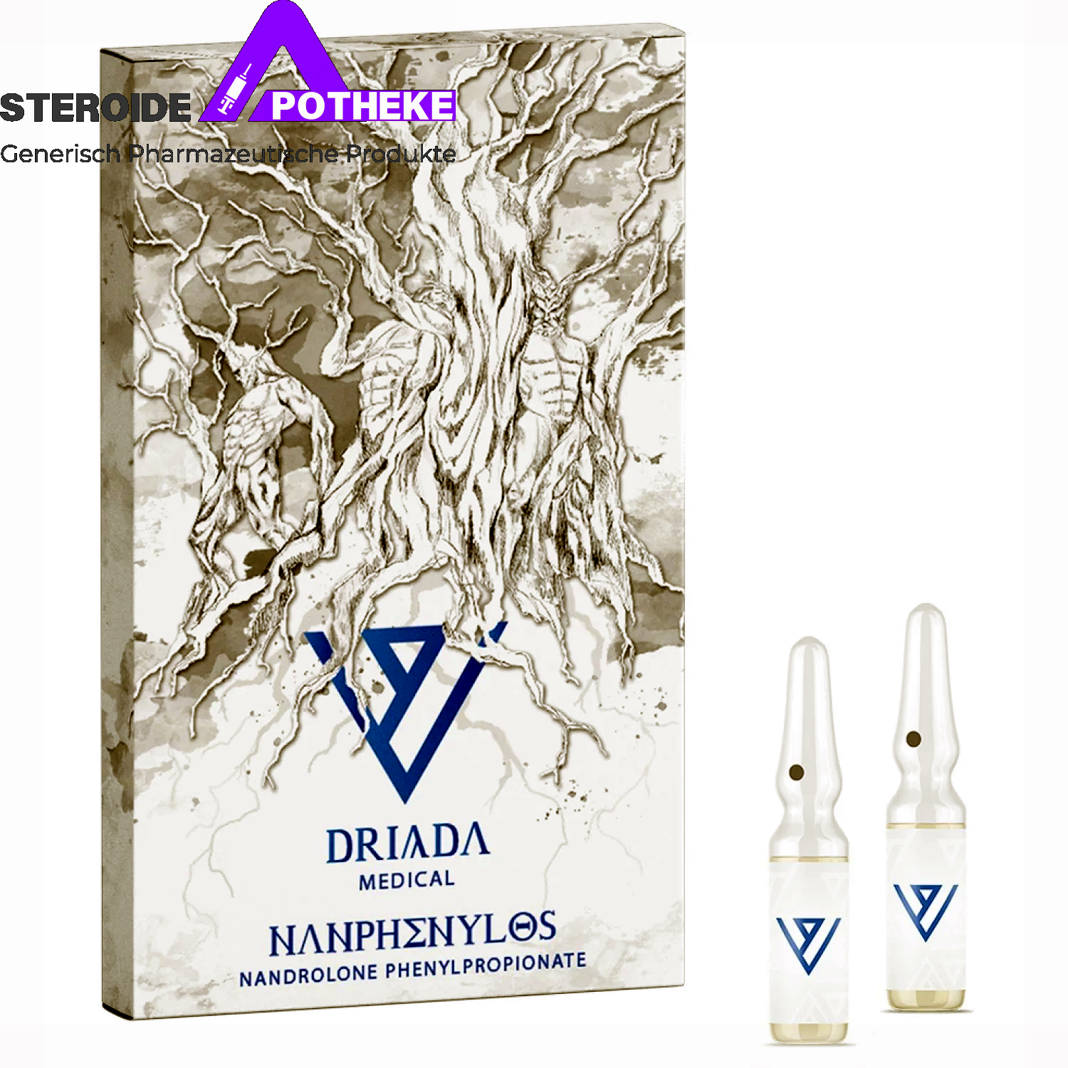 Nanphenylos (Nandrolon Phenylpropionat) Driada Medical 10 Ampullen (100 mg/ml) - anaboles Steroid zur Förderung von Muskelaufbau und Erholung