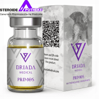 Primos 100 mg/ml (Methenolon Enanthate) Driada Medical 10 ml Flasche - mildes anaboles Steroid zur Förderung von Muskelaufbau und Erhaltung.