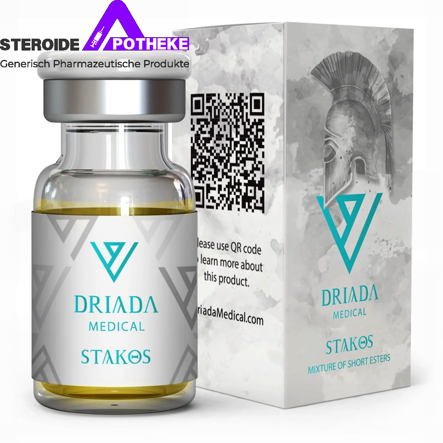 Stakos 150 mg/ml (Schneiden Stack) Driada Medical 10 ml Flasche - leistungsstarke Mischung zur Unterstützung des Muskelaufbaus und der Fettverbrennung