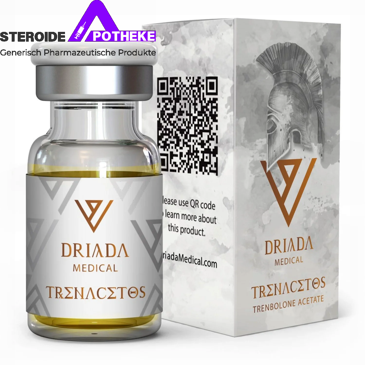 Trenacetos (Trenbolon Acetat) Driada Medical 10 Ampullen (100 mg/ml) - starkes anaboles Steroid für schnellen Muskelaufbau und Kraftsteigerung